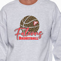 Constantine Falcons Basketball Cheetah Crewneck