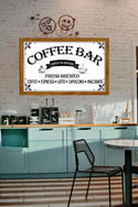 Coffee Bar Sign | Coffee Bar Decor | Kitchen Sign | Coffee Sign |  Kitchen Wall Decor | Framed Personalized Art | Real Wood Not Canvas