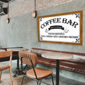 Coffee Bar Sign | Coffee Bar Decor | Kitchen Sign | Coffee Sign |  Kitchen Wall Decor | Framed Personalized Art | Real Wood Not Canvas