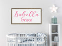 Nursery Name Sign | Baby Name Sign | Nursery Name Sign Wood | Baby Girl Decor | Girl Nursery Decorations | Personalized Nursery Sign |