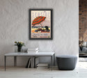Seaside Waiting Poster Lake House Decor Beach House Art Home Decoration Retro Art Vintage Decor Wall Art Vintage Print Travel Poster 022