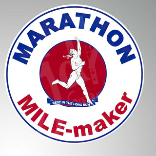 Marathon Mile Maker Vintage Style Vinyl Decal Sticker Hot Rod Rat Rod Motorcycle Fink Race car Muscle Car Gas