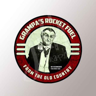 Grandpas Race Fuel  Vintage Style Vinyl Decal Sticker Hot Rod Rat Rod Motorcycle Fink Munsters Racecar Muscle Car Gas