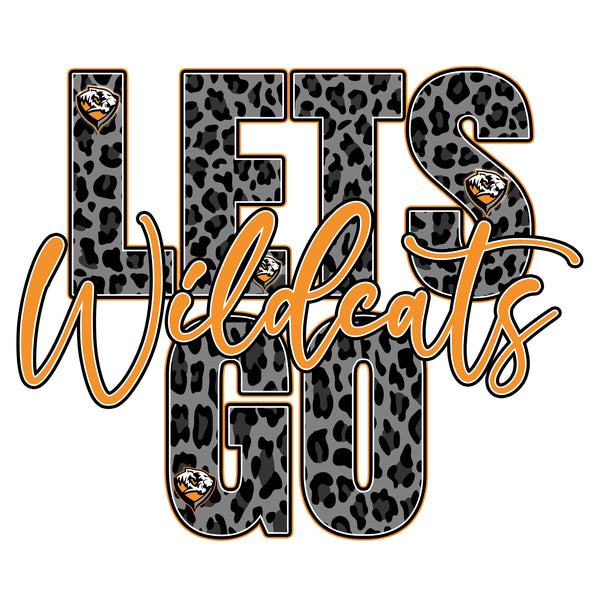 Marcellus Wildcats LETS GO! Cheetah Crewneck